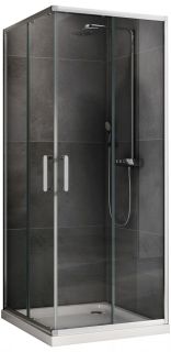 Душевой уголок ABBER Schwarzer Diamant AG021005 100x100см хром